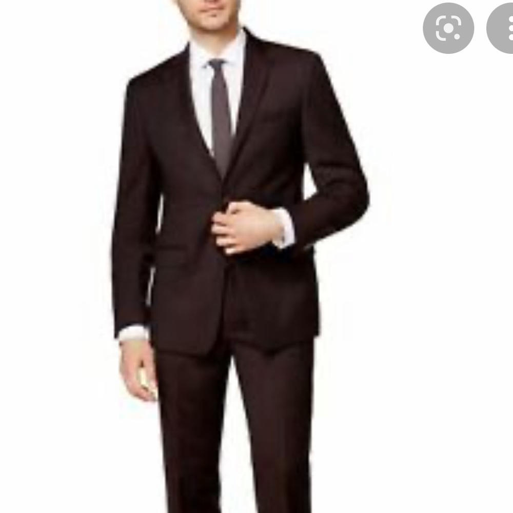 Calvin Klein brown blazer suit